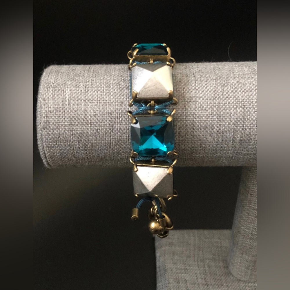 Rare find/ Marc by Marc Jacobs blue crystal bracelet vintage jewelry